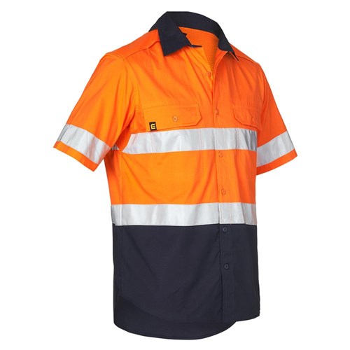 ELEVEN Workwear AEROCOOL Hi-Vis Spliced Taped S/S Shirt
