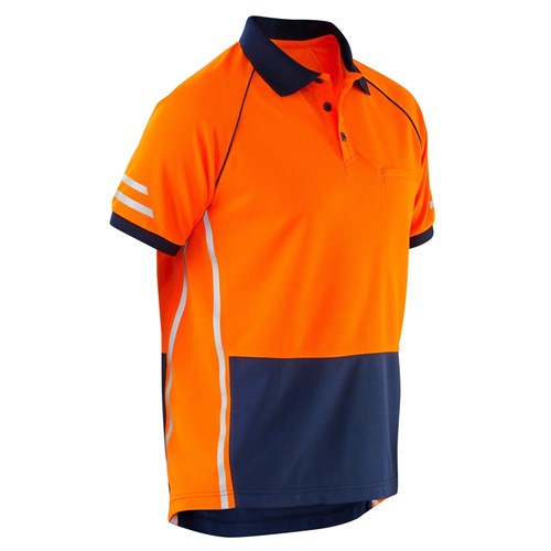 ELEVEN Workwear AEROCOOL Spliced Hi-Vis Polo Shirt
