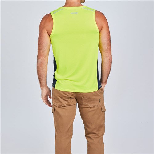 Hi Vis work singlets - Yellow Lifestyle