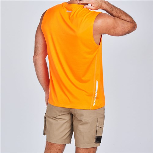 ELEVEN Aerocool Muscle Tee - Orange Back