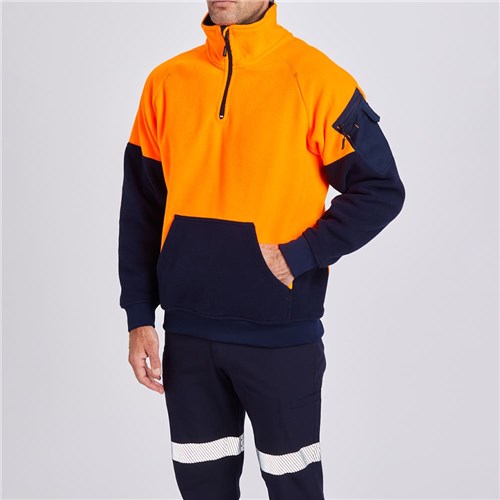 Hi Vis Work Jumpers Orange Front