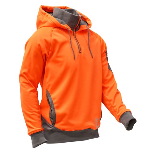 ELEVEN Workwear 1/4 Zip Hi-Vis Hoodie