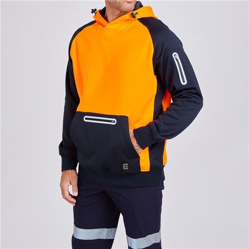 Water Resistant Hoodie - Orange Lifestyle
