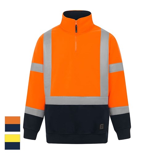 ELEVEN Workwear Fleece QtrZip XTape Pullover 