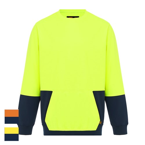 ELEVEN Workwear CrewNeck w KPockets Pullover