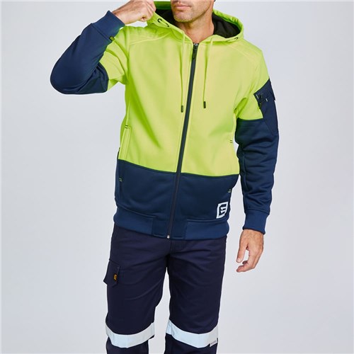 ELEVEN Workwear Evolution Hi-Vis Spliced Hoodie - Lifestyle