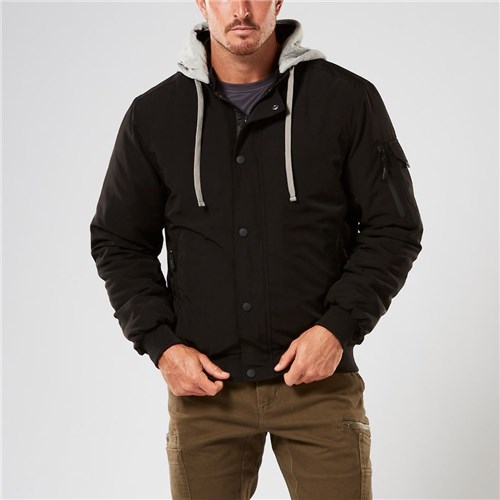 Black bomber jacket mens