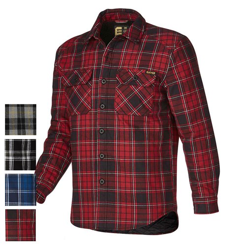 Quilted flannel shacket