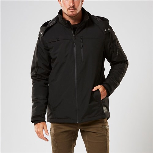 ELEVEN Workwear Water Resistant Jacket with Detachable Hood