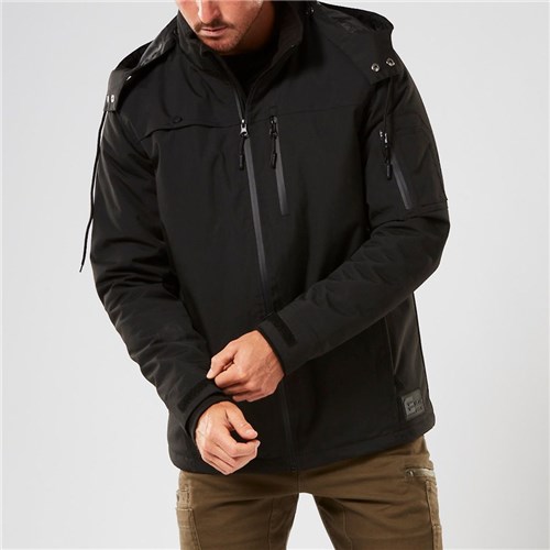ELEVEN Workwear Water Resistant Jacket with Detachable Hood