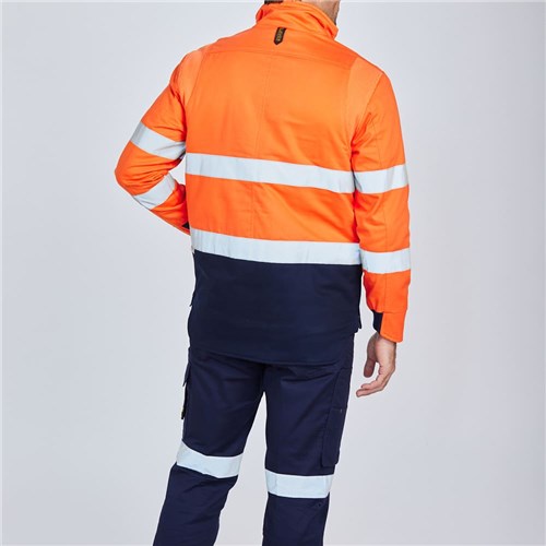 Hi-Vis Drill 3M™ 'Hoop' Taped Jacket Lifestyle Orange Rear