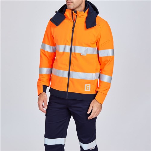 ELEVEN Workwear Hi-Vis Taped Bio-Motion Soft Shell Jacket - Lifestyle
