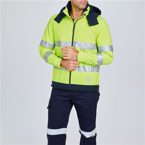 ELEVEN Workwear Hi-Vis Taped Bio-Motion Soft Shell Jacket - Lifestyle
