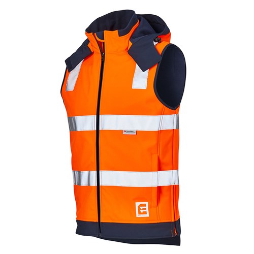 Orange Hi Vis Soft Shell Vest