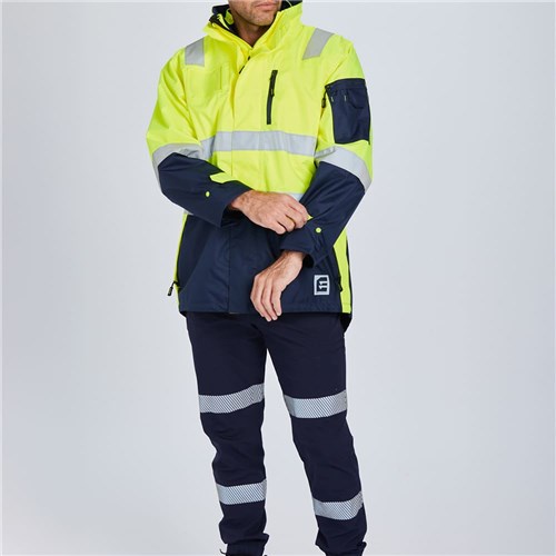 ELEVEN Workwear Waterproof 4-in-1 Jacket Style yellow lifestyle