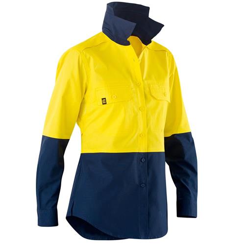ELEVEN Workwear Women’s AEROCOOL Spliced Hi-Vis L/S Shirt