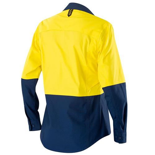 ELEVEN Workwear Women’s AEROCOOL Spliced Hi-Vis L/S Shirt