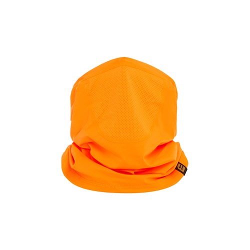 Orange neck gaiter for work