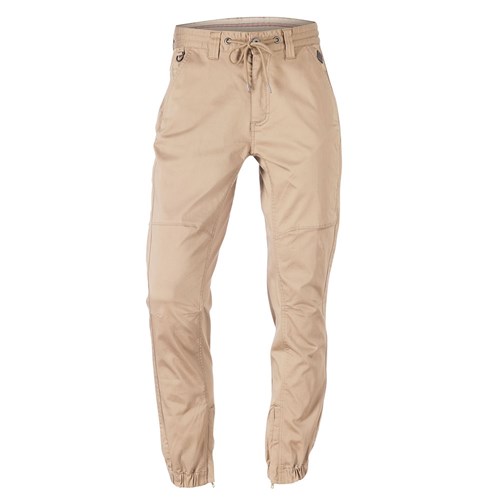 Stretch Sateen Cuffed Pants Tan