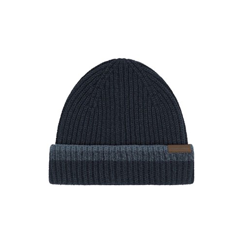 Hammer + Field® Marled Rib Pannelled Beanie - Navy