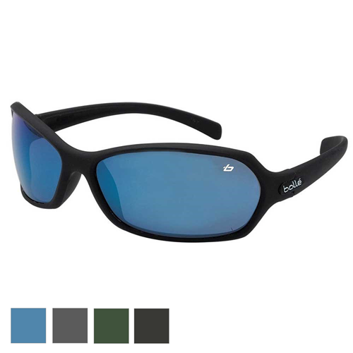 Safety Glasses - Bolle Safety Hurricane Safety Glasses - Black Frame Blue Flash Lens