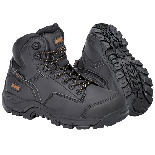 MAGNUM Precision Max Side Zip Waterproof Lace Up Work Safety Boots - Black