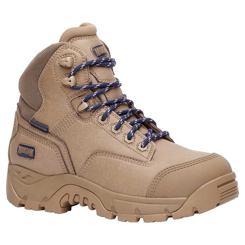 MAGNUM Precision Max Side Zip Safety Women Lace Up Work Boot - Stone