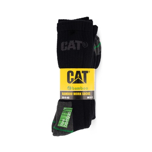 CAT® Workwear Bamboo 3-Pack Crew Sock Size 6-11