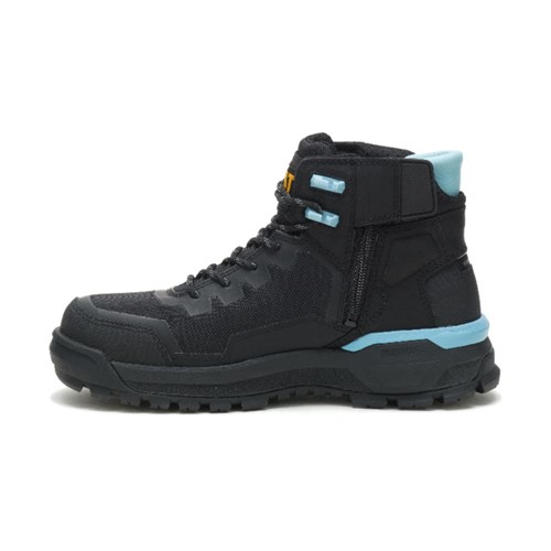 CAT Women's Propulsion Safety Boot - Black/Sky Blue