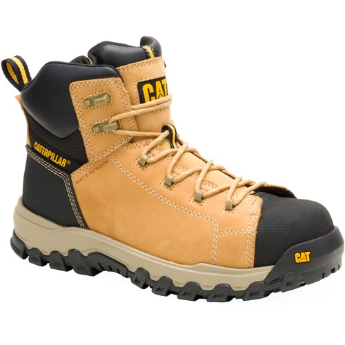 CAT® Workboot Threshold + Zip Wp Ct Boot - Honey Reset