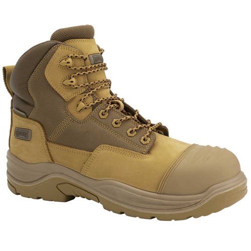 MAGNUM Nitro Max Side Zip Lace Up Work Safety Boot - Wheat-Toffee 