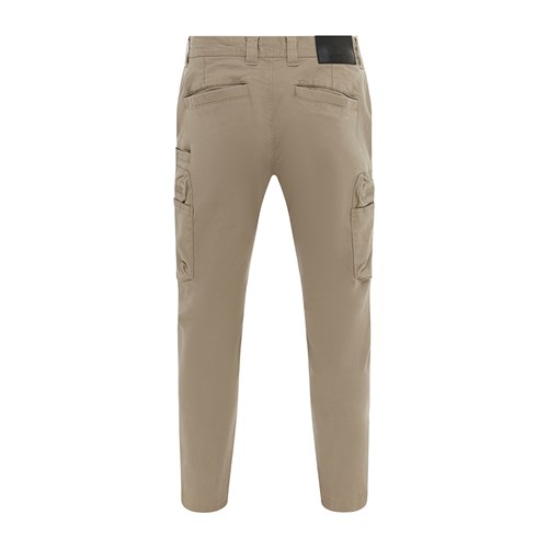 Sand Tencel Blend Cargo Pant