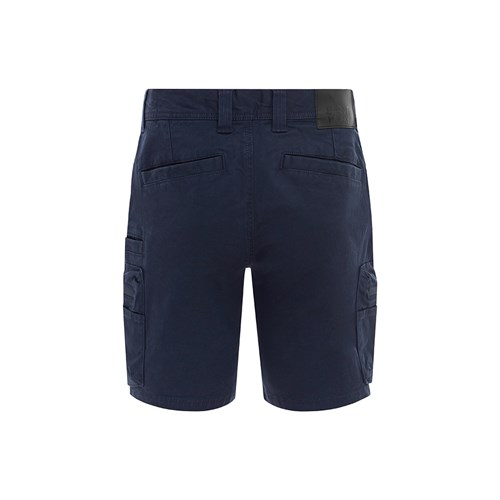 Navy blue cargo work shorts