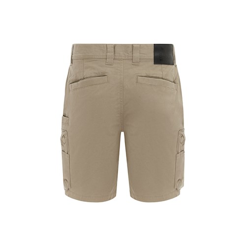 Khaki cargo work shorts