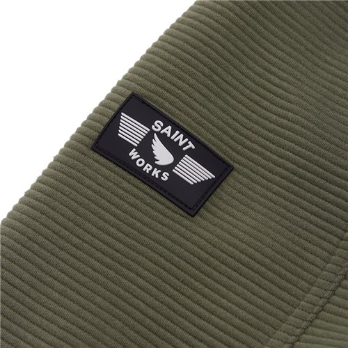 Quilted ribbed zip jacket