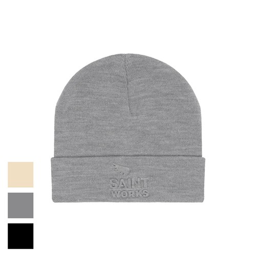 Sa1nt Works Logo Embossed Beanie