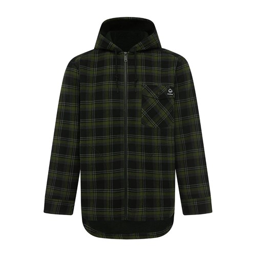 Wolverine Bucksaw Hooded Sherpa Jacket - New Navy Plaid