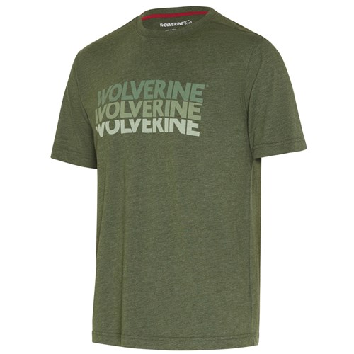 Wolverine Classic 3 Logo S/S Tee - Green