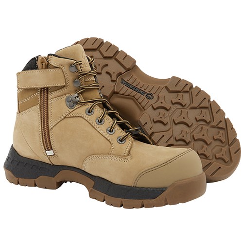 Wolverine Merge Zip Sided Lace Up Safety Boots