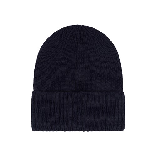 Ribbed wool-blend knit beanie