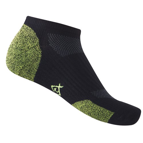 WickTX COOLMAX® Ankle Socks - Hi VIS Yellow Black