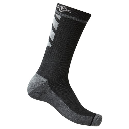 WickTX Bamboo Copper Reflective Work Socks - 2 Pack ( Black Marle)