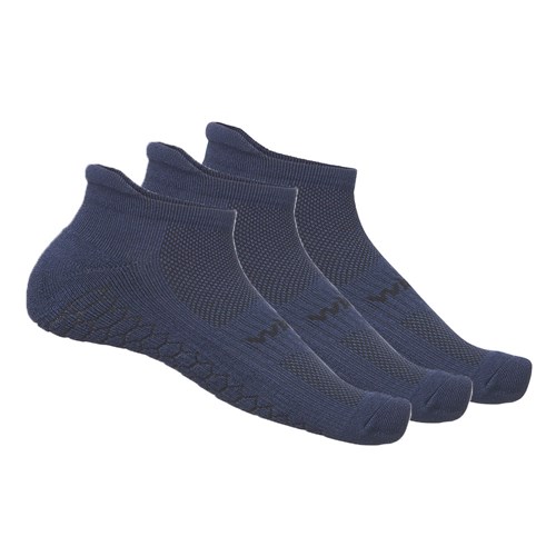 WickTX COOLMAX® Ankle Crew Ankle Socks - 3 Packs ( Navy/Dark Navy)