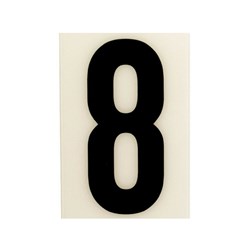 Sandleford White "8" 60x35mm Self Adhesive Numeral 