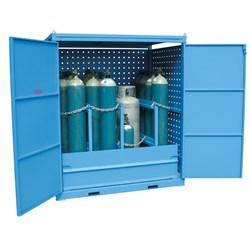 Storemasta Single Sided 20 Gas Cylinder Storage Cage AG12SS