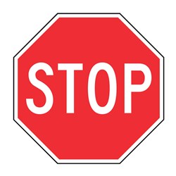 Stop 600mm Octagonal Metal Traffic Sign R1-1A-1X