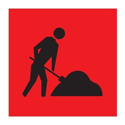 Symbolic Worker 600x600mm Multi-Message Sign CT284-40FR