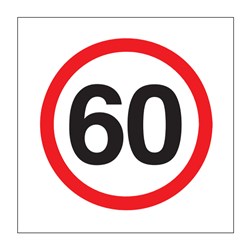 Speed 60km 600x600mm Multi-Message Sign TC210