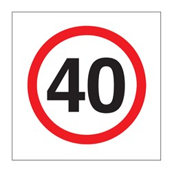 Speed 40km 600x600mm Multi-Message Sign CT284-24H