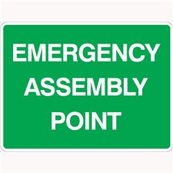 Emergency Signs - Emergency Assembly Point Metal Sign_600x450mm